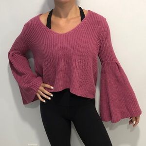 Free People Bell Sleeve Sweater